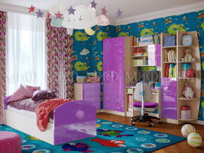 Детская комната Юниор-2 Фиолетовый металлик в Добрянке - dobryanka.magazinmebel.ru | фото