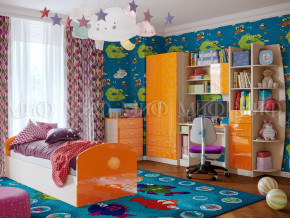Детская комната Юниор-2 Оранжевый металлик в Добрянке - dobryanka.magazinmebel.ru | фото