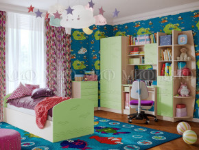 Детская комната Юниор-2 Салатовый в Добрянке - dobryanka.magazinmebel.ru | фото