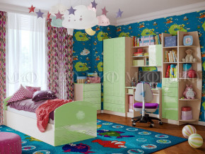 Детская комната Юниор-2 Салатовый металлик в Добрянке - dobryanka.magazinmebel.ru | фото - изображение 1