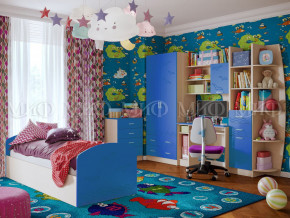 Детская комната Юниор-2 Синий в Добрянке - dobryanka.magazinmebel.ru | фото