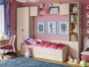 Детская комната Вега 1 Дуб беленый в Добрянке - dobryanka.magazinmebel.ru | фото