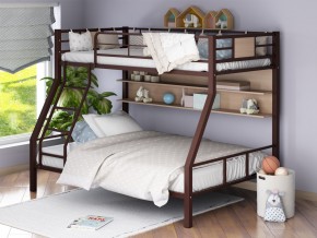 Двухъярусная кровать Гранада-1П коричневый в Добрянке - dobryanka.magazinmebel.ru | фото