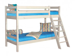 Двухъярусная кровать Соня вариант 10 с наклонной лестницей белая в Добрянке - dobryanka.magazinmebel.ru | фото - изображение 2
