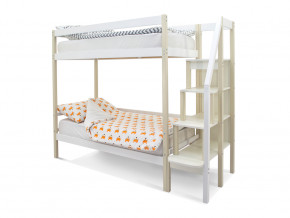 Двухъярусная кровать Svogen бежево-белый в Добрянке - dobryanka.magazinmebel.ru | фото - изображение 1