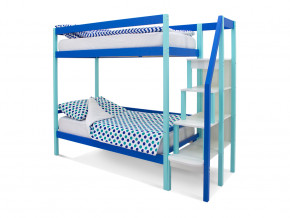 Двухъярусная кровать Svogen мятно-синий в Добрянке - dobryanka.magazinmebel.ru | фото