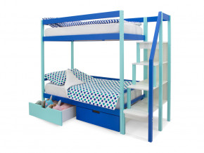 Двухъярусная кровать Svogen с ящиками мятно-синий в Добрянке - dobryanka.magazinmebel.ru | фото - изображение 3