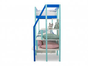 Двухъярусная кровать Svogen с ящиками мятно-синий в Добрянке - dobryanka.magazinmebel.ru | фото - изображение 4
