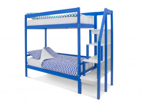 Двухъярусная кровать Svogen синий в Добрянке - dobryanka.magazinmebel.ru | фото