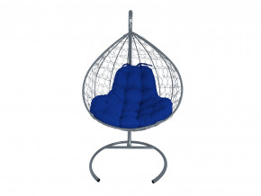 Кокон XL с ротангом синяя подушка в Добрянке - dobryanka.magazinmebel.ru | фото - изображение 1