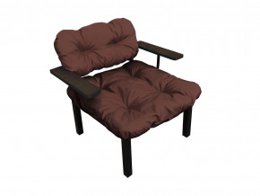 Кресло Дачное коричневая подушка в Добрянке - dobryanka.magazinmebel.ru | фото