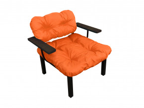 Кресло Дачное оранжевая подушка в Добрянке - dobryanka.magazinmebel.ru | фото