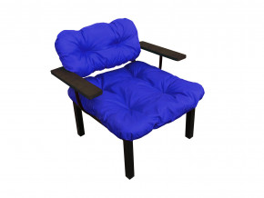 Кресло Дачное синяя подушка в Добрянке - dobryanka.magazinmebel.ru | фото - изображение 1