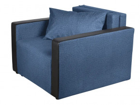 Кресло-кровать Милена с подлокотниками велюр синий в Добрянке - dobryanka.magazinmebel.ru | фото - изображение 1