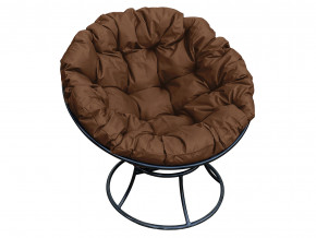 Кресло Папасан без ротанга коричневая подушка в Добрянке - dobryanka.magazinmebel.ru | фото