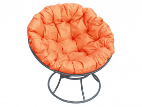 Кресло Папасан без ротанга оранжевая подушка в Добрянке - dobryanka.magazinmebel.ru | фото