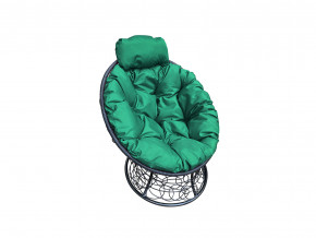 Кресло Папасан мини с ротангом зелёная подушка в Добрянке - dobryanka.magazinmebel.ru | фото - изображение 1
