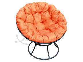 Кресло Папасан пружинка без ротанга оранжевая подушка в Добрянке - dobryanka.magazinmebel.ru | фото