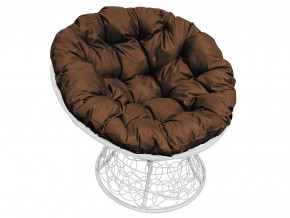 Кресло Папасан с ротангом коричневая подушка в Добрянке - dobryanka.magazinmebel.ru | фото - изображение 1