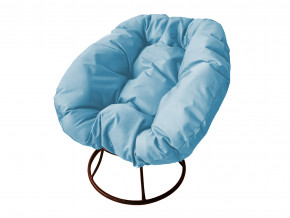 Кресло Пончик без ротанга голубая подушка в Добрянке - dobryanka.magazinmebel.ru | фото - изображение 1