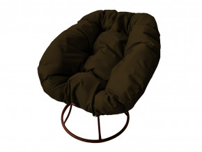 Кресло Пончик без ротанга коричневая подушка в Добрянке - dobryanka.magazinmebel.ru | фото - изображение 1