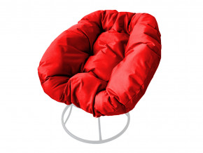 Кресло Пончик без ротанга красная подушка в Добрянке - dobryanka.magazinmebel.ru | фото