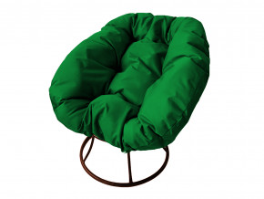 Кресло Пончик без ротанга зелёная подушка в Добрянке - dobryanka.magazinmebel.ru | фото
