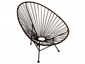 Кресло Ракушка с ротангом коричневый в Добрянке - dobryanka.magazinmebel.ru | фото - изображение 1