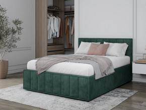 Кровать 1400 Лана зеленый велюр в Добрянке - dobryanka.magazinmebel.ru | фото
