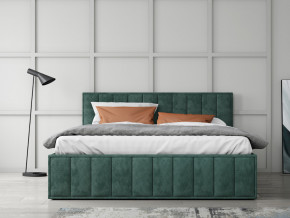Кровать 1400 Лана зеленый велюр в Добрянке - dobryanka.magazinmebel.ru | фото - изображение 2