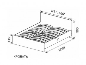 Кровать 1600х2000 ортопедическое основание в Добрянке - dobryanka.magazinmebel.ru | фото