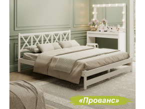 Кровать 2-х спальная Аист-8 Прованс белый с карнизом 1600х2000 мм в Добрянке - dobryanka.magazinmebel.ru | фото