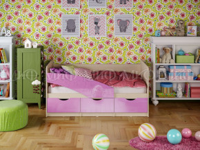 Кровать Бабочки 1600 Сиреневый металлик в Добрянке - dobryanka.magazinmebel.ru | фото - изображение 1