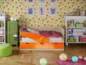 Кровать Бабочки 1800 Оранжевый металлик в Добрянке - dobryanka.magazinmebel.ru | фото - изображение 1