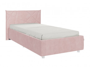 Кровать Бест 900 велюр нежно-розовый в Добрянке - dobryanka.magazinmebel.ru | фото