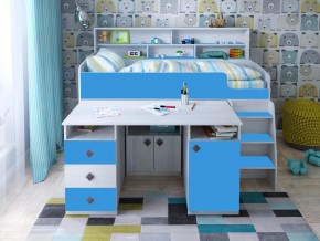 Кровать чердак Малыш-5 винтерберг-голубой в Добрянке - dobryanka.magazinmebel.ru | фото
