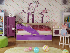 Кровать Дельфин-1 1800 Фиолетовый металлик в Добрянке - dobryanka.magazinmebel.ru | фото