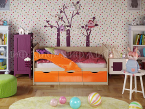 Кровать Дельфин-1 1800 Оранжевый металлик в Добрянке - dobryanka.magazinmebel.ru | фото