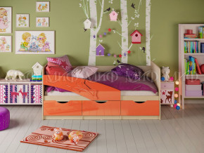 Кровать Дельфин 1600 Оранжевый металлик в Добрянке - dobryanka.magazinmebel.ru | фото