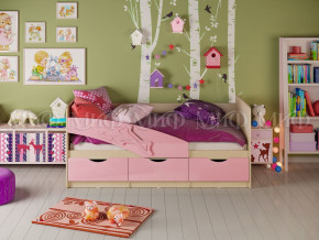 Кровать Дельфин 1600 Розовый металлик в Добрянке - dobryanka.magazinmebel.ru | фото