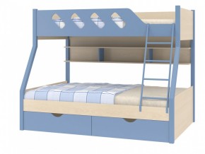 Кровать Дельта 20.02 голубая в Добрянке - dobryanka.magazinmebel.ru | фото - изображение 4