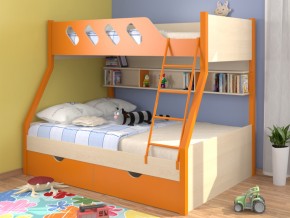 Кровать Дельта 20.02 оранжевая в Добрянке - dobryanka.magazinmebel.ru | фото