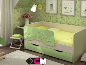 Кровать детская Алиса КР 812 зеленая 1600 в Добрянке - dobryanka.magazinmebel.ru | фото - изображение 1