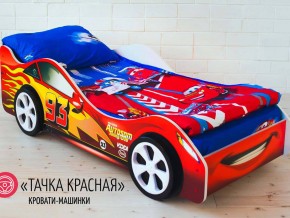 Кровать детская машинка Тачка Красная в Добрянке - dobryanka.magazinmebel.ru | фото - изображение 2