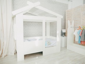 Кровать детская Теремок без ящика белая в Добрянке - dobryanka.magazinmebel.ru | фото - изображение 1