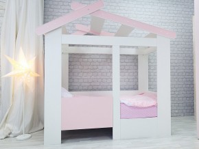 Кровать детская Теремок без ящика розовая в Добрянке - dobryanka.magazinmebel.ru | фото - изображение 1
