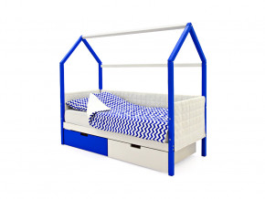 Кровать-домик мягкий Svogen с ящиками сине-белый в Добрянке - dobryanka.magazinmebel.ru | фото - изображение 1
