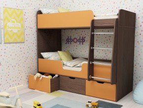 Кровать двухъярусная Малыш двойняшка бодега-оранжевый в Добрянке - dobryanka.magazinmebel.ru | фото - изображение 1