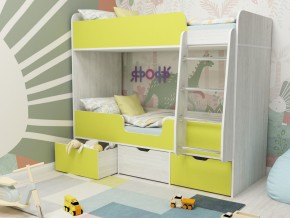 Кровать двухъярусная Малыш двойняшка винтерберг-лайм в Добрянке - dobryanka.magazinmebel.ru | фото - изображение 1