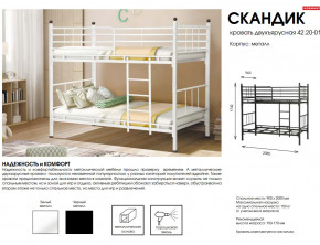 Кровать двухъярусная Скандик 42.20-01 в Добрянке - dobryanka.magazinmebel.ru | фото - изображение 2